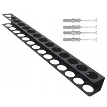 2X Robuuste, aan de Muur Te Bevestigen Gereedschapsorganizer - Metalen Schroevendraaierhouder voor Garage, Keuken en Badkameropslag