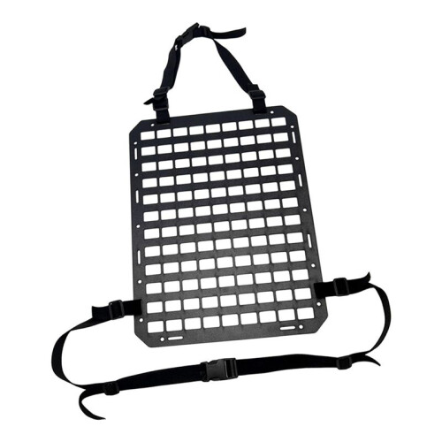 2X Bilstolsrygg Molle Panel, Molle Panel Organizer för Bil, SUV-Lastbil, Utrustning Modular för EDC Pouch Tool Accessories