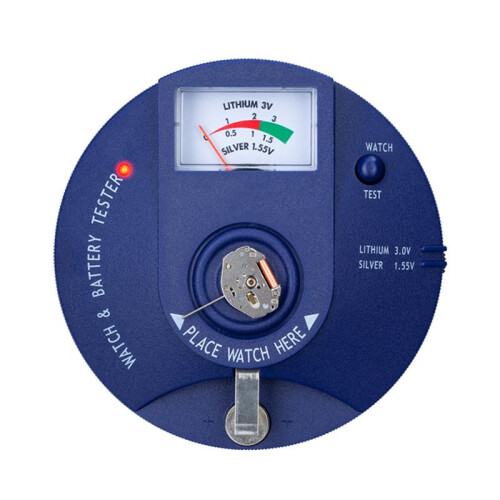 2X Quartz Movement Tester ,Circular Type Watch Battery Pulse Tester and 1.5V 3V Button Cell Battery Analyzer 2