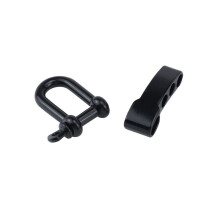 20Pcs Paracord Bracelet Shackle Buckle, Bow Anchor Shackle Clasp D Shackle Clip Adjustable for Survival Bracelet Black