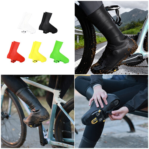 Flexible Fahrrad-Schuh-Schutz, winddicht,-Schwarz M 2