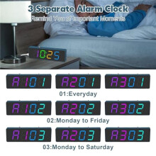 2X Soldering Practice Kit, 4-Digit Digital Alarm Clock Kit with RGB Colorful Modes