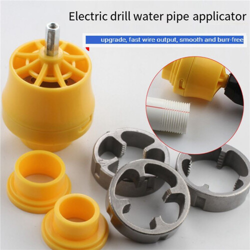 2X Ppr Thread Making Tool Electric Drill to Water Pipe Threader Plastic Die Electric Threading Machine Tool Water Pipe 2