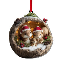 2026 New Ornament Hooks: 2D Acrylic Small Animal Pendants, High-Precision Cut, Smooth Rounded Lines, Expressive Design
