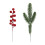 Artificial Christmas Wreath Branches with Red Holly Berries 1