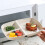 10.5" Rectangular Divided Plates, 3-Compartment Wheat Straw Bariatric Portion Control Plates, Dishwasher & Microwave Safe, Unbreakable, Beige – 4