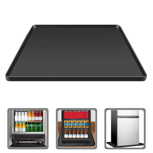 Mini Fridge Drip Pan Drip Tray Black Silicone Contain Liquid Mini Fridge 1Pack