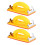 HEMOTON Sanding Block Holder Automotive Yellow 3 Pcs 5