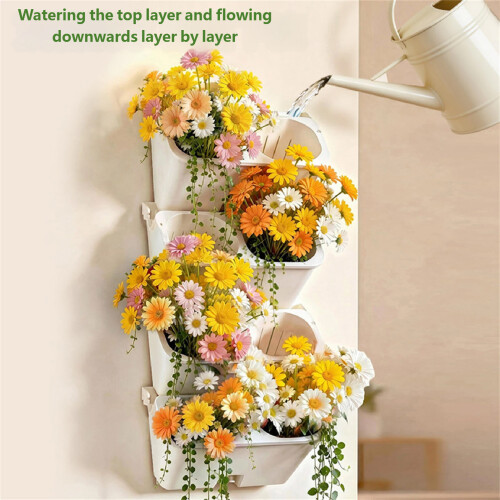 Contemporary Wall Mount Planter Minimalists Wall Mount-Green 2
