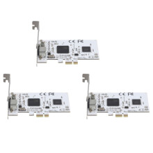 3X PCIE-Erweiterungskarte PCIE Zur AV-Überwachung HD 640X480 Auflösung Videoaufnahmekarte Bildaufnahmekarte