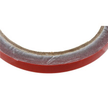 8pcs 3Meter Strong Permanent Double Sided Super Sticky Foam Tape Roll for Vehicle Car, Red 8MM X 3Meter