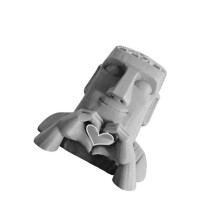 Handgemaakte 3D-geprinte rotsformatiemand artistieke-2