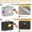 36x27x10cm Waterproof Fireproof File Box Perfect For-Black 6