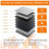 36x27x10cm Waterproof Fireproof File Box Perfect For-Black 7
