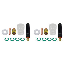 TIG Stubby Gas Lens Collet Body 17GL332 12 13/16 Pollici TIG Gas Lens Isolante per SR WP 17 18 26 TIG Torcia per Saldatura 18PZ