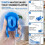 2X Kit de Substituição de Tanque de Vaso Sanitário, Kit de Substituição de Válvula Flutuante de Vaso Sanitário de 2 Polegadas 4
