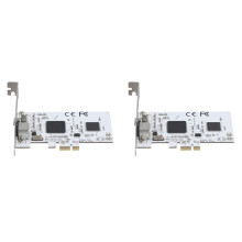 2X PCIE-Erweiterungskarte PCIE Zur AV-Überwachung HD 640X480 Auflösung Videoaufnahmekarte Bildaufnahmekarte