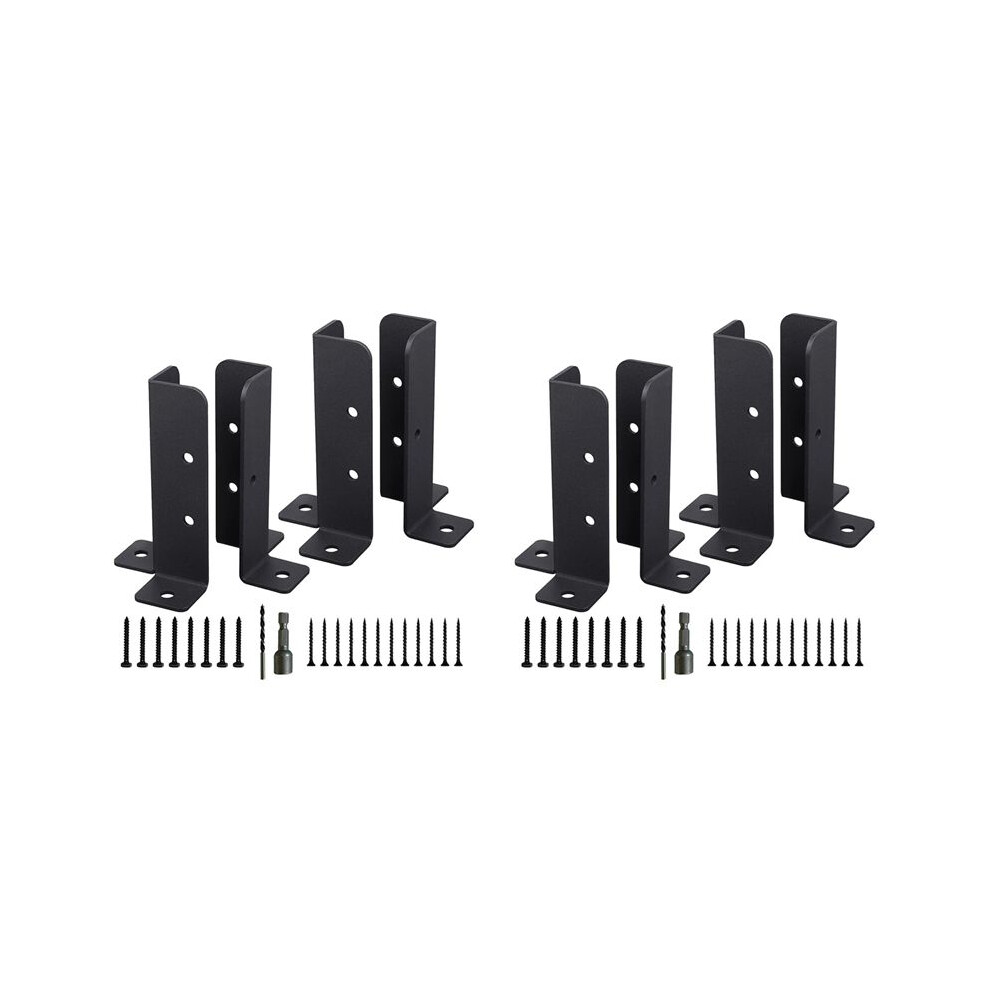 8Pcs Adjustable Deck Post Anchor Base Brackets Fence For Pergola Fence Railing Mailbox Pavilion Garden Tool 6032434173863
