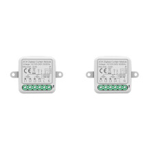 2X Tuya Zigbee  Curtain -Modul 2CH Intelligenter Leistungsschalter Unterstützt APP-Fernbedienung für Vorhangschalter