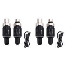 2X New U801 UHF Wireless XLR Transmitter and Receiver Microphone Converter Wireless Microphone for Live Interview/Studio