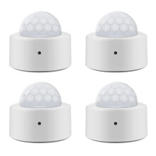 4 STK 2 in 1 Tuya Zigbee 3.0 PIR-Bewegungsmelder Sicherheits-Diebstahlalarmsensor Menschliche Bewegung WIFI Lichtsensor