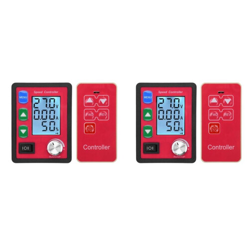 2X 12V Voltage Regulator PWM  Motor Speed Controller PWM 12V 24V 48V Amp Display Remote Control Forward Reverse