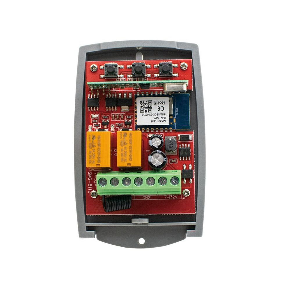 2X Wifi 433Mhz Rolling Code Garage Door Remote Control Rf Receiver Relay 85-250V Life App 6033474064814