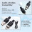 2X New U801 UHF Wireless XLR Transmitter and Receiver Microphone Converter Wireless Microphone for Live Interview/Studio 9