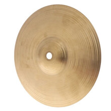 2pièces 10 Pouces Cymbale en Laiton Métal Crash Cymbale Tambour Cymbales Tambour Instrument de Musique à Percussion pour les Joueurs