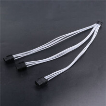 5X 12VHPWR PCI-E 5.0 Extension Cable 16 Pin to 3X8Pin(6+2) Sleeved Extension 16AWG Cable for 3090Ti &RTX 4080(B)