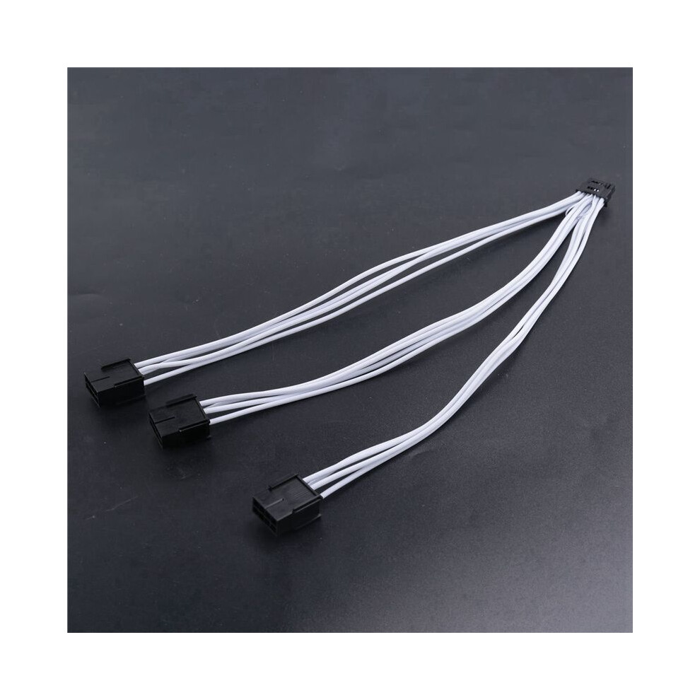 5X 12Vhpwr Pci-E 5.0 Extension Cable 16 Pin To 3X8pin(6+2) Sleeved Extension 16Awg Cable For 3090Ti &Rtx 4080(B) 6031559349634