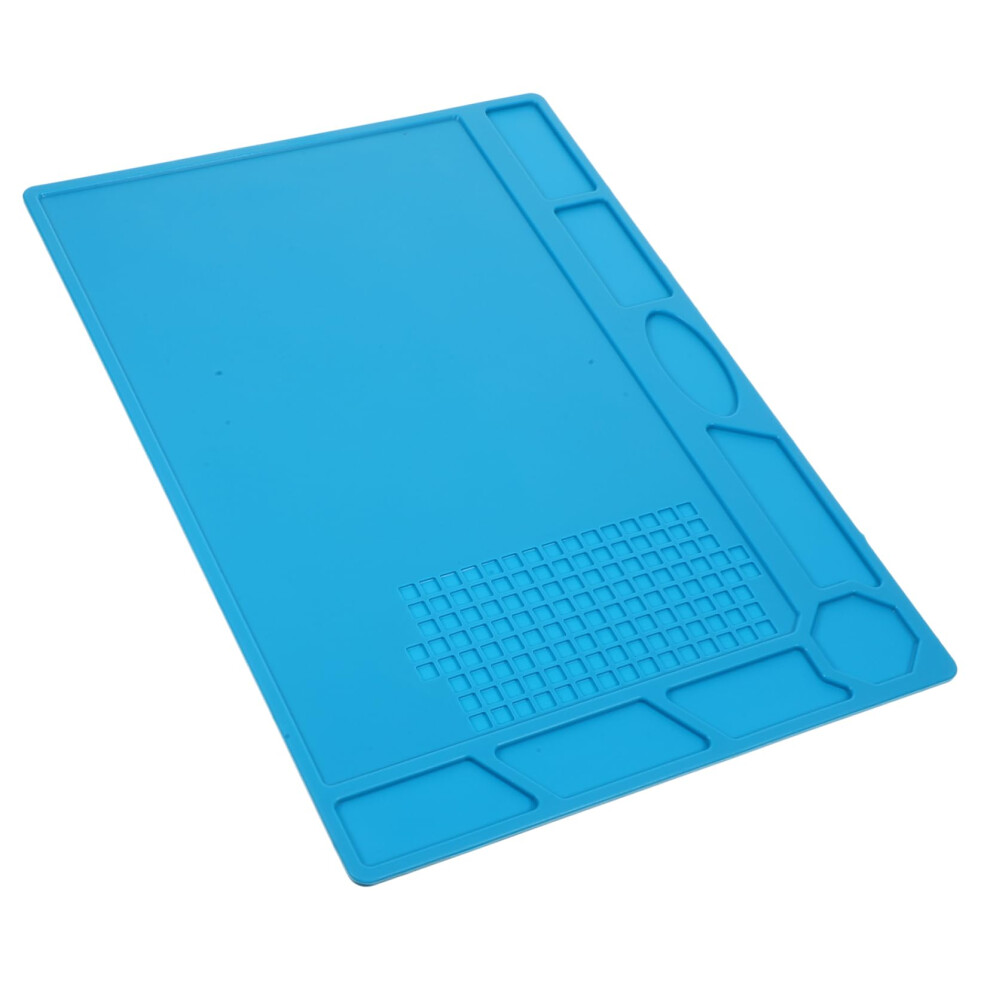 Soldering Mat Heat Resistant Silicone Workbench With Magnetic Parts Holder For Electronics 9771547249207