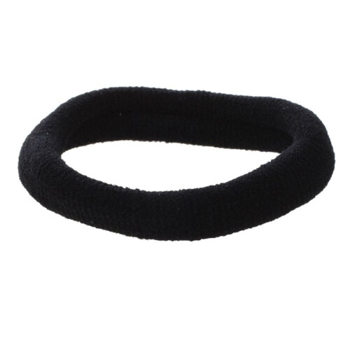 15 Pcs Noir Elastique Bande Lien Cheveux Support de Queue de Cheval 2