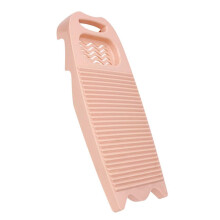 Washboard for Hand Washing with Nonslip Wavy Surface, Compact Pink Laundry Board for Clothes