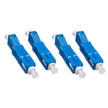 4 Pièces Monomode 9/125Um SC/UPC Mâle à LC/UPC Femelle Hybride Fibre Optique Adaptateur Connecteur pour Compteur de Puissance Optique