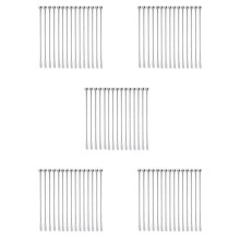 75 Pcs Reusable Swizzle Sticks Coffee Stirrers Beverage Stir Sticks Stainless Steel with Small Rectangular Paddles