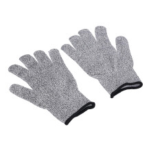 2 Pairs Level 5 Cut Resistant Gloves HPPE Safety Work Gloves for Kitchen Gardening Woodworking