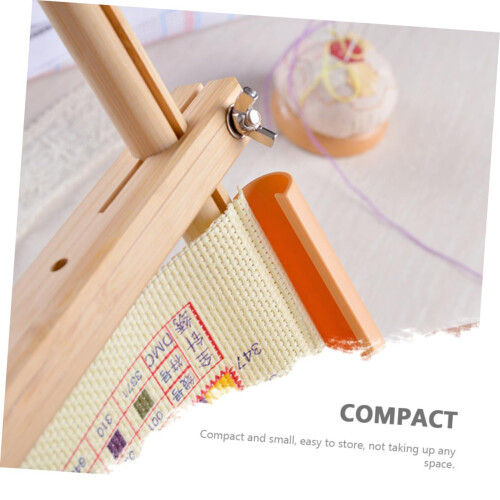 Solid Beech Wood Embroidery Stand with Adjustable Cross Stitch Frame and Ergonomic Angle 1