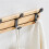2X Coat Rack Wall Mount Coat Hooks - Wooden Black Coat Rack with 4 Hooks Wall Hooks 3