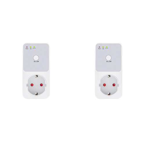 2X Automatic Voltage Protector Socket Switcher Power Surge Protector Socket Voltage Safe Refrigerator Protect EU Plug