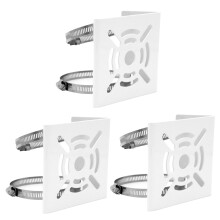 Adaptador Universal de Montaje en Poste Vertical, con 6 Bucles, Soporte de Bucle para Montaje en Pared