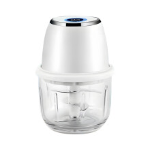 Oplaadbare knoflooksnijmachine 350 ml glazen container met-Wit