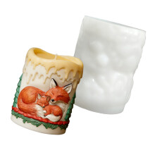 Snow Foxy Shaped Silicone Craft Mold Candle Making For Scented