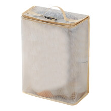 Range-chaussures Portable avec fenêtre transparente,-Beige L
