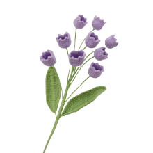 Bouquets de muguet uniques faits Ă la main, 55cm de-Violet clair