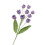 Bouquets de muguet uniques faits à la main, 55cm de-Violet clair 1