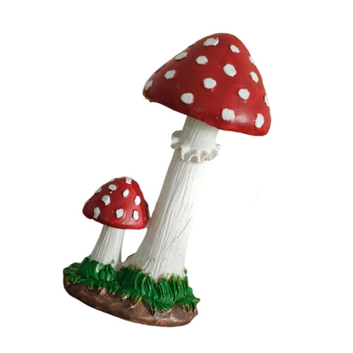 Figurine de champignon Miniature-champignon en forme de chapeau