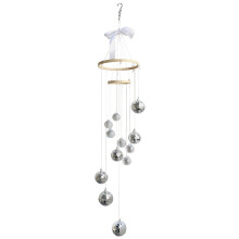 Boule tournante en spirale, lumières réfléchissant les ornements