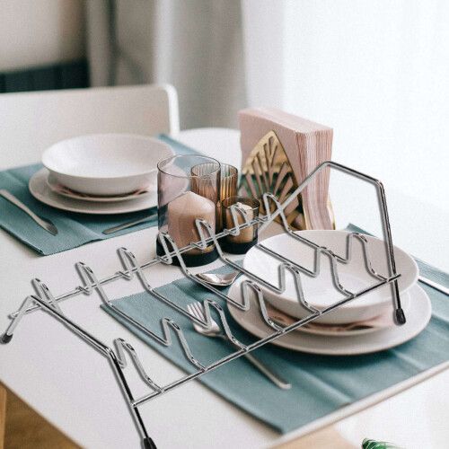 2X Dish Drying Rack Kitchen Dishes Rack & Plate Holder Dish Drainer 2