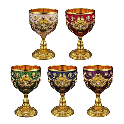 Delicate 30ml Whiskeys Tasting Cup With-gold dark blue 1